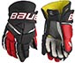 Bauer M3 Supreme guante Senior negro-rojo