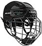 Bauer Re-Akt 55 casco combo con rejilla Senior negro