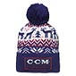 Gorro de Navidad de punto CCM Azul marino