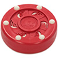Rocket Inline Hockey Puck rojo